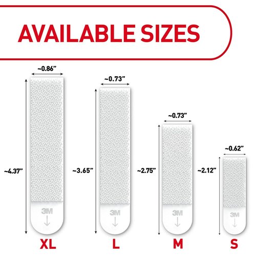 Command 20 lb Heavyweight Picture Hanging Strips - 20 Pairs, Damage-Free Home Decor Hangers, White Adhesive