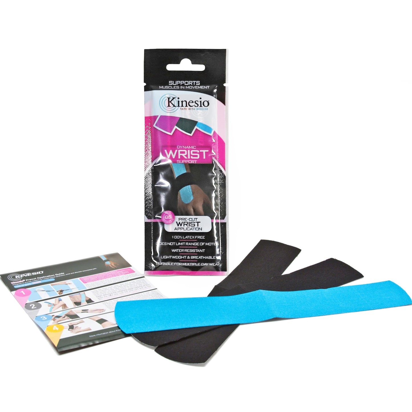 Kinesio Tape - Pre-Cut Wrist Support - Optimized Athletic Tape Strips