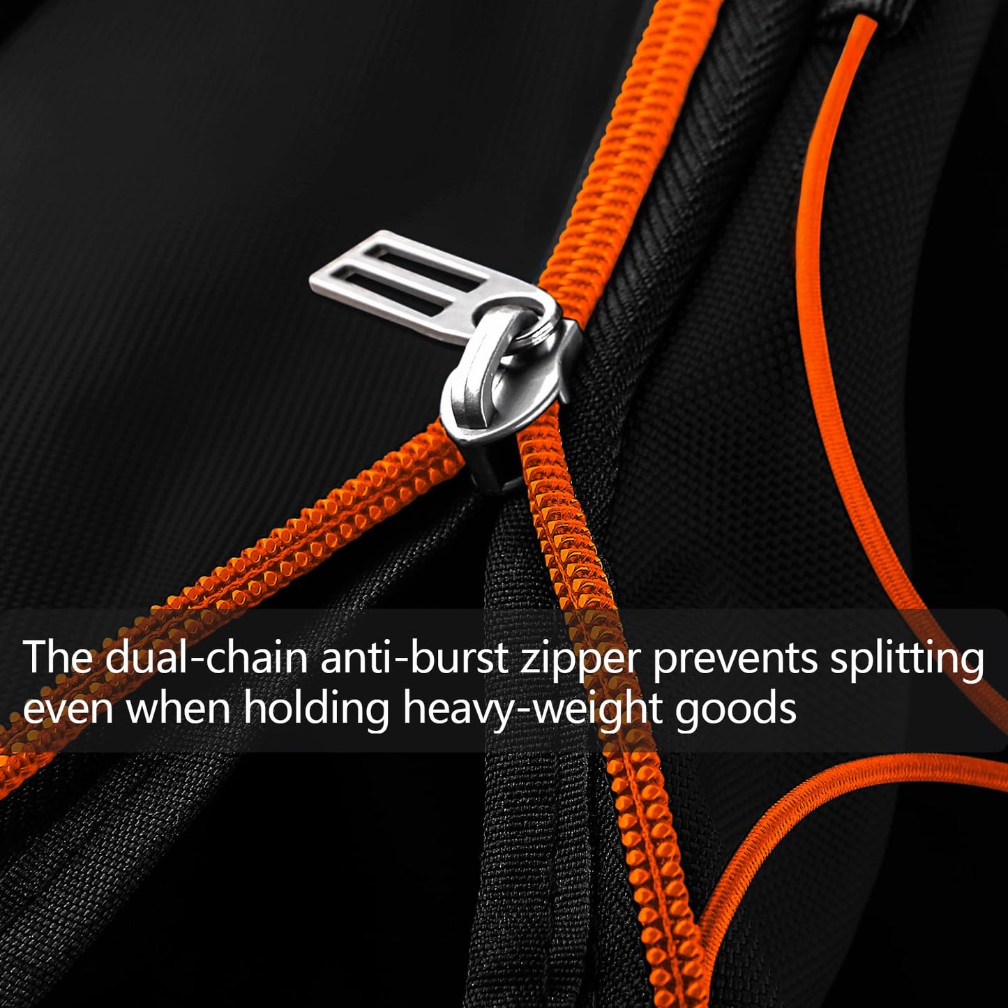 Bagenerous 110L/140L Expandable Soft-Sided Foldable Duffle Bag with 2 Rubber Wheels,Packable 32” Rolling Carry-On with Multi-Pockets & Compartments,Black Orange