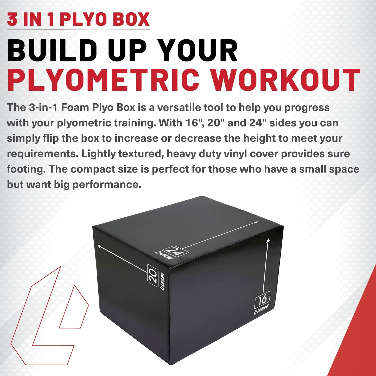 Lifeline 3-in-1 Foam Plyo Box