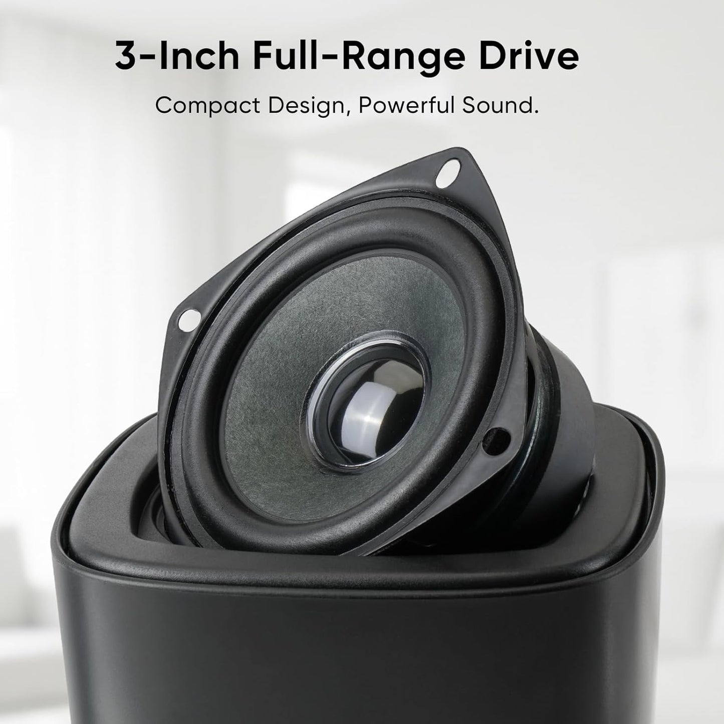 Saiyin Passive Bookshelf Speakers for Home Theater Surround Sound System, Stereo Speaker with Waterproof