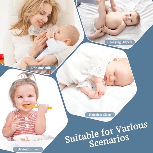 BEDLORE Waterproof Crib Mattress Protector - Ultra Soft Bamboo Viscose Pad Cover | Noiseless 52''x28'' White 2-Pack