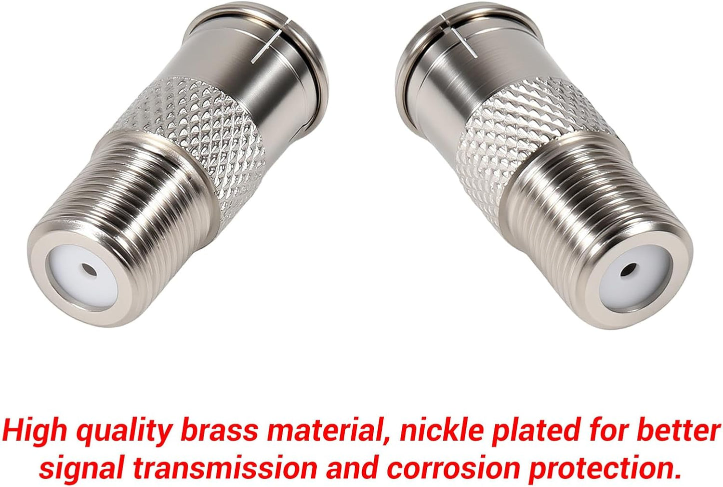 Shutao 3Pcs RG6 Quick Connect Coaxial Cable Connector F Type Male to Female Push-On Adapter for Cable Satellite Dish