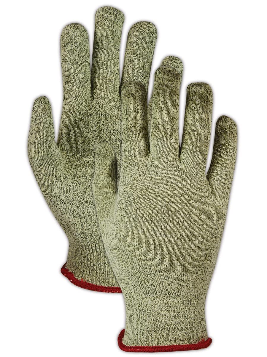 MAGID AX110-10 Cut Master Aramax XT AX110 Lightweight High Density Gloves, Cut Level 4, Size 10, Green (Pack of 12)