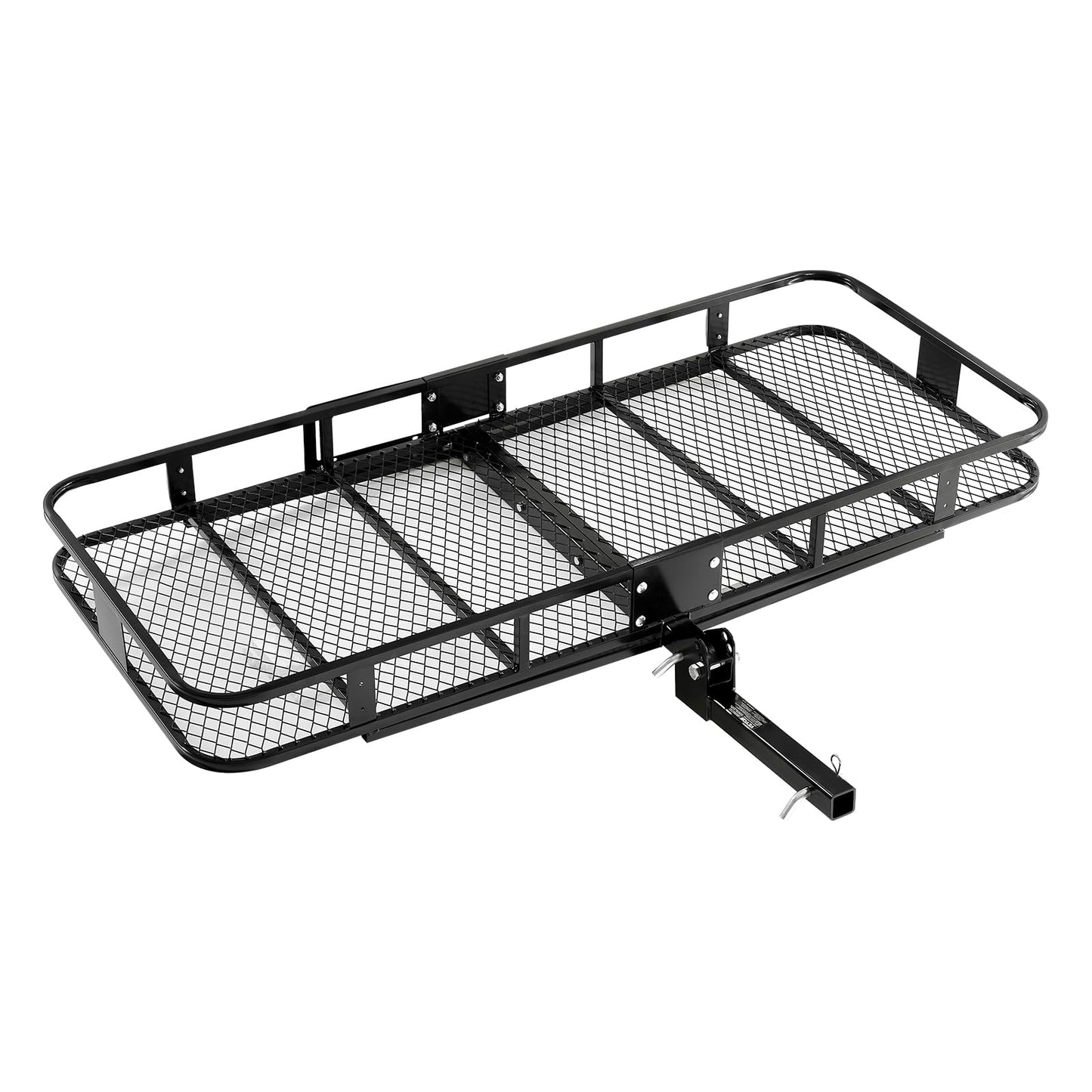 VEVOR 70" x 30" x 6", Hitch Cargo Carrier, 500 lbs Capacity with Ratchet Straps & Cargo Bag, Folding Hitch Mount Cargo Carrier Basket with Hitch Lock for 2" Receiver, Fit for SUVs