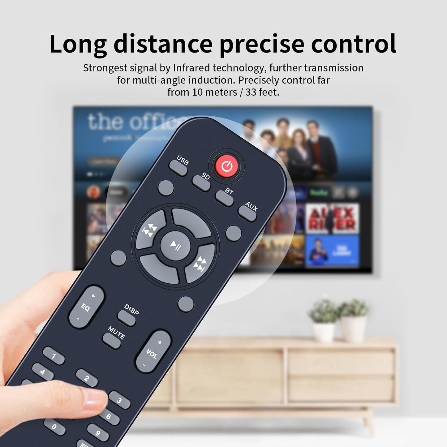 RETROSUN AA2103 2.1 Replacement Soundbar Remote Control Compatible with Acoustic Audio Home Speaker System