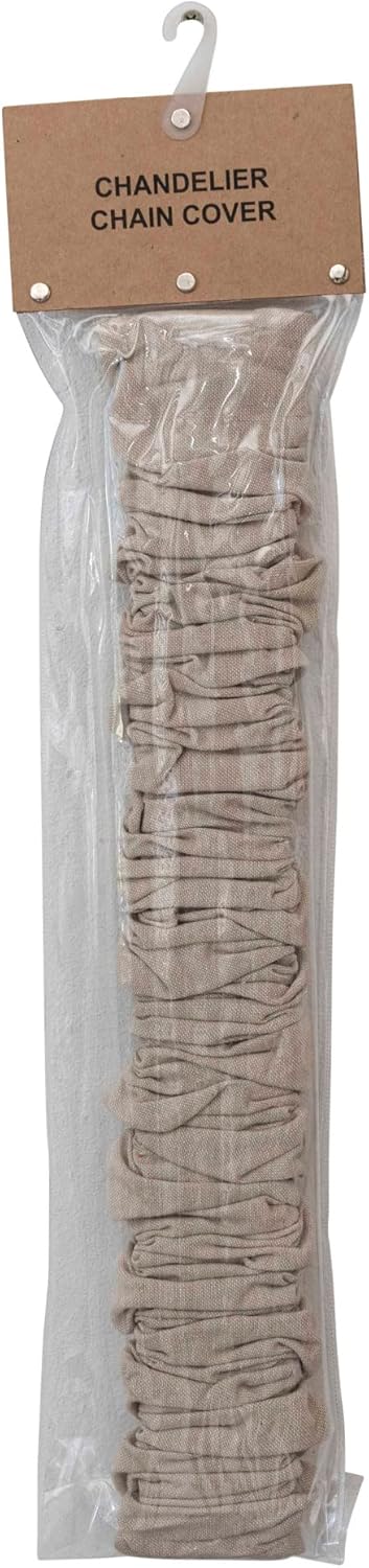 Creative Co-Op Cotton Chandelier Cord Cover, Natural