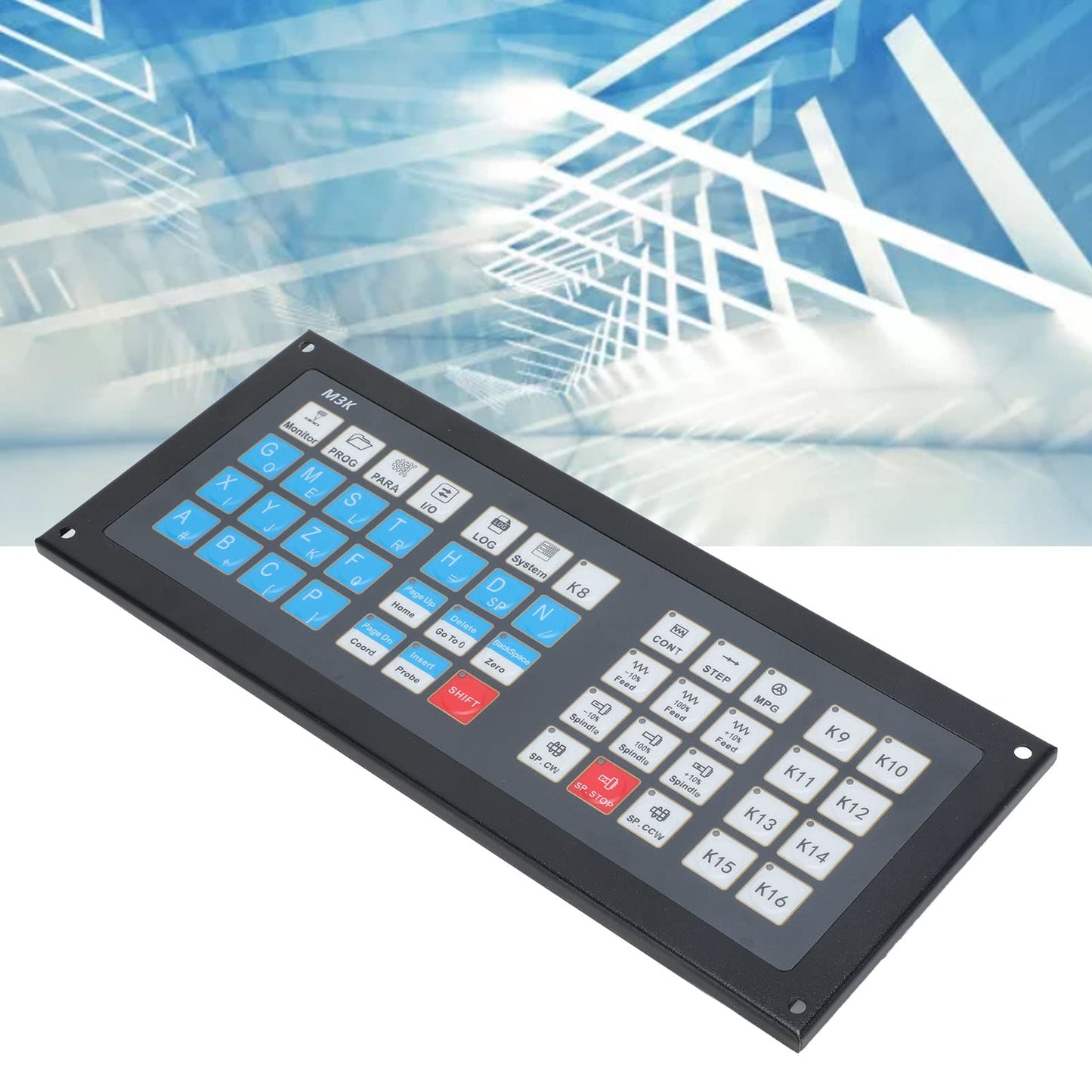 CNC Controller Panel Board Aluminum Alloy M3K Expansion Keyboards Lathe Machines Motor Motion Controller Systems with Cable for DDCS Expert M350 3 4 5 Axes