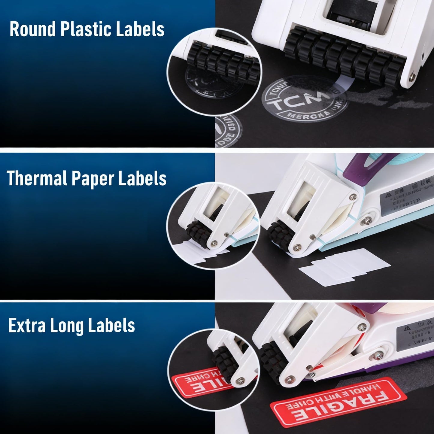 Tissting Label Applicator, Portable Barcode Applicator Gun Small Handheld Semi Automatic Labeler Supermarket Price Labeling Machine for Round Bottles, Boxes, Fruits Labeling (YH-30)