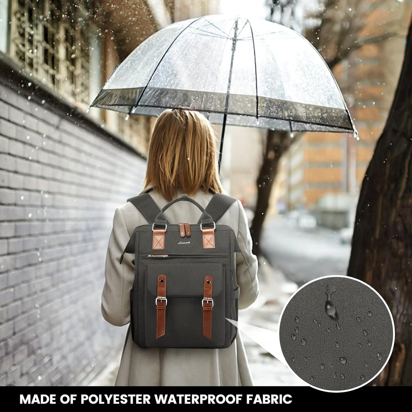 Backpack Commuter Backpack Backpack 17 Inch, LOVEVOOK Laptop for Women Work Travel Business Computer Bag Teacher Doctor