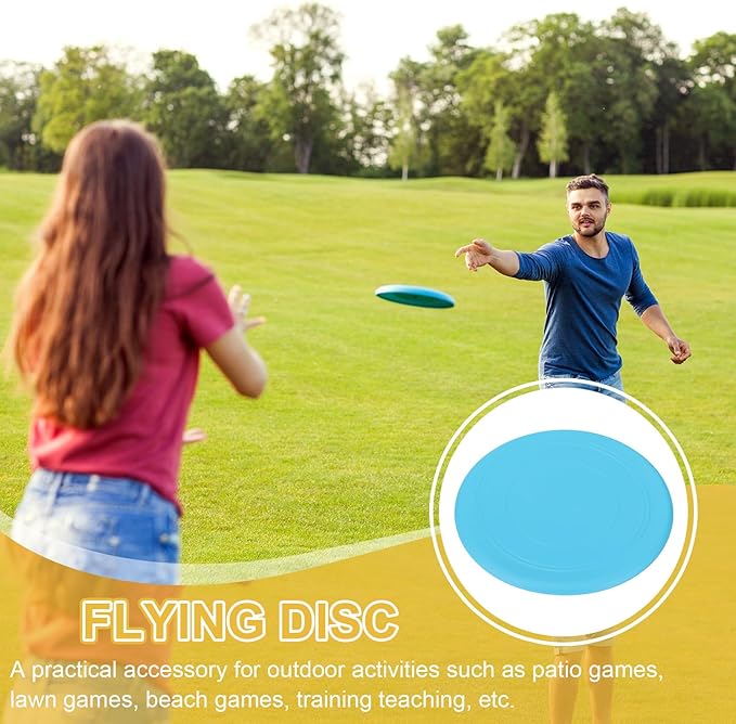 PATIKIL Flying Disc Soft Silicone Colorful Flying Disk Flyer for Outdoor Sports Lawn