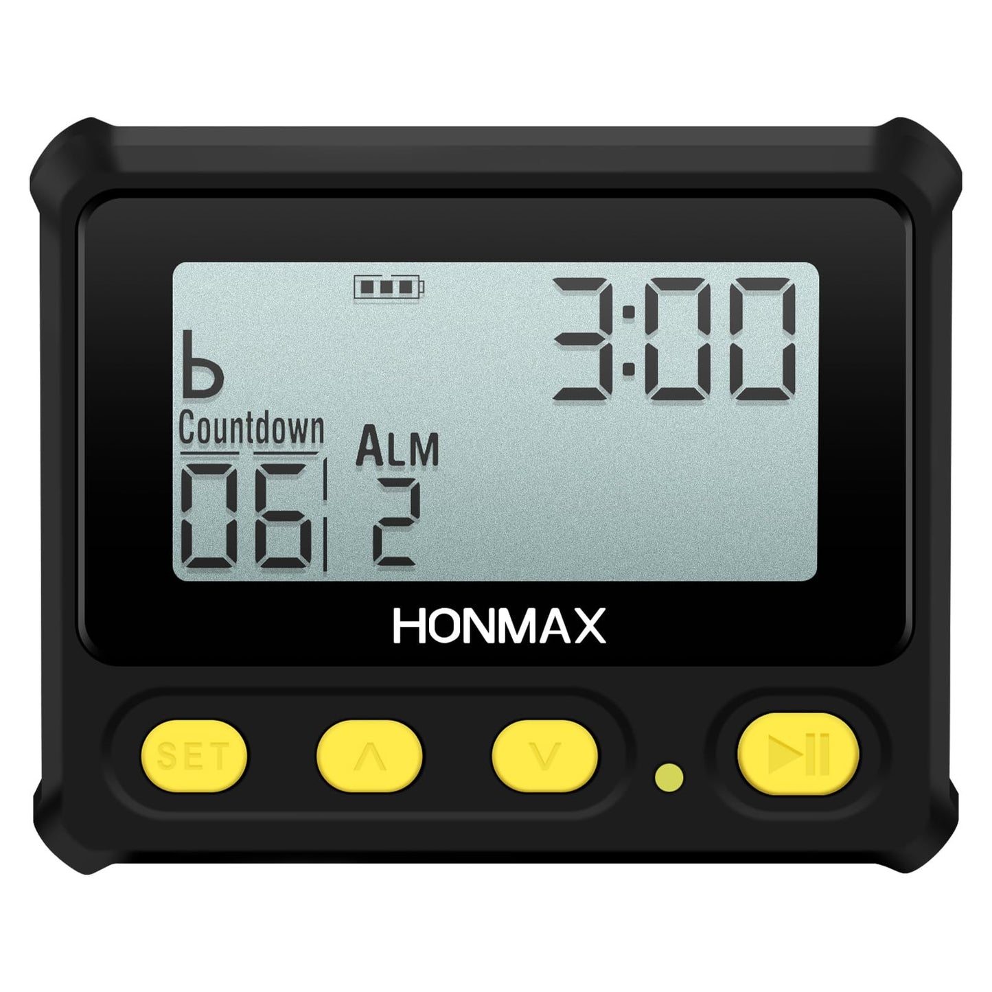 HONMAX 8200 Interval Timer and Stopwatch, Backlight, USB-C Charged, Clock