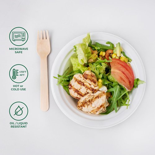 Freshware Paper Bowls - 12 oz. Biodegradable Soup Bowls | 150-Pack Heavy Duty Sugarcane Fiber Dinnerware - Microwave & Freezer Safe