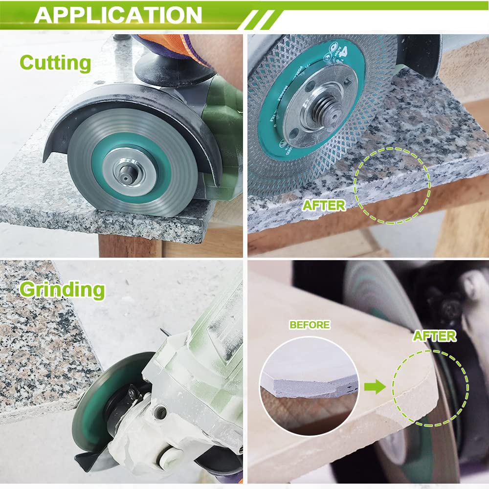 Tile Hole Saw Kit Diamond - (6/8/10/25/35/50/75/127mm Drill Bits+Finger Bit+Chamfer Bit+Adapter+Tile Blade) Diamond Hole Saw Kit for Porcelain Ceramic Marble Brick Granite,5/8"-11 Thread