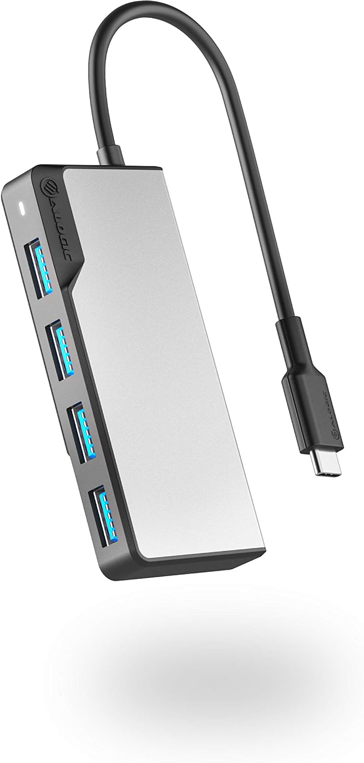 ALOGIC 4in1 4xusb-a 3.0 UCFUUA-SGR USB-c Fusion Swift Hub Dock USB Space Grey