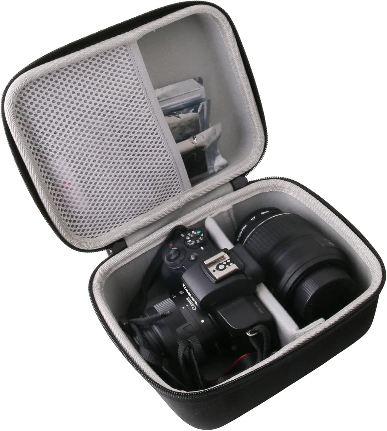 R100/EOS R50 Hard EVA Carrying Case Compatible with Canon EOS Mirrorless Vlogging Camera Kit case