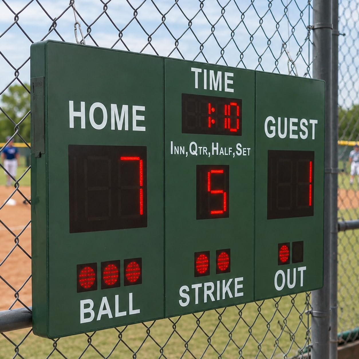 Mobile Score Portable Scoreboard Kit LED Digital Scorer Bluetooth APP Control, Positive Countdown/Stopwatch/Score Display for Baseball, Basketball, Rugby, Football, Tennis, Badminton, Table Tennis
