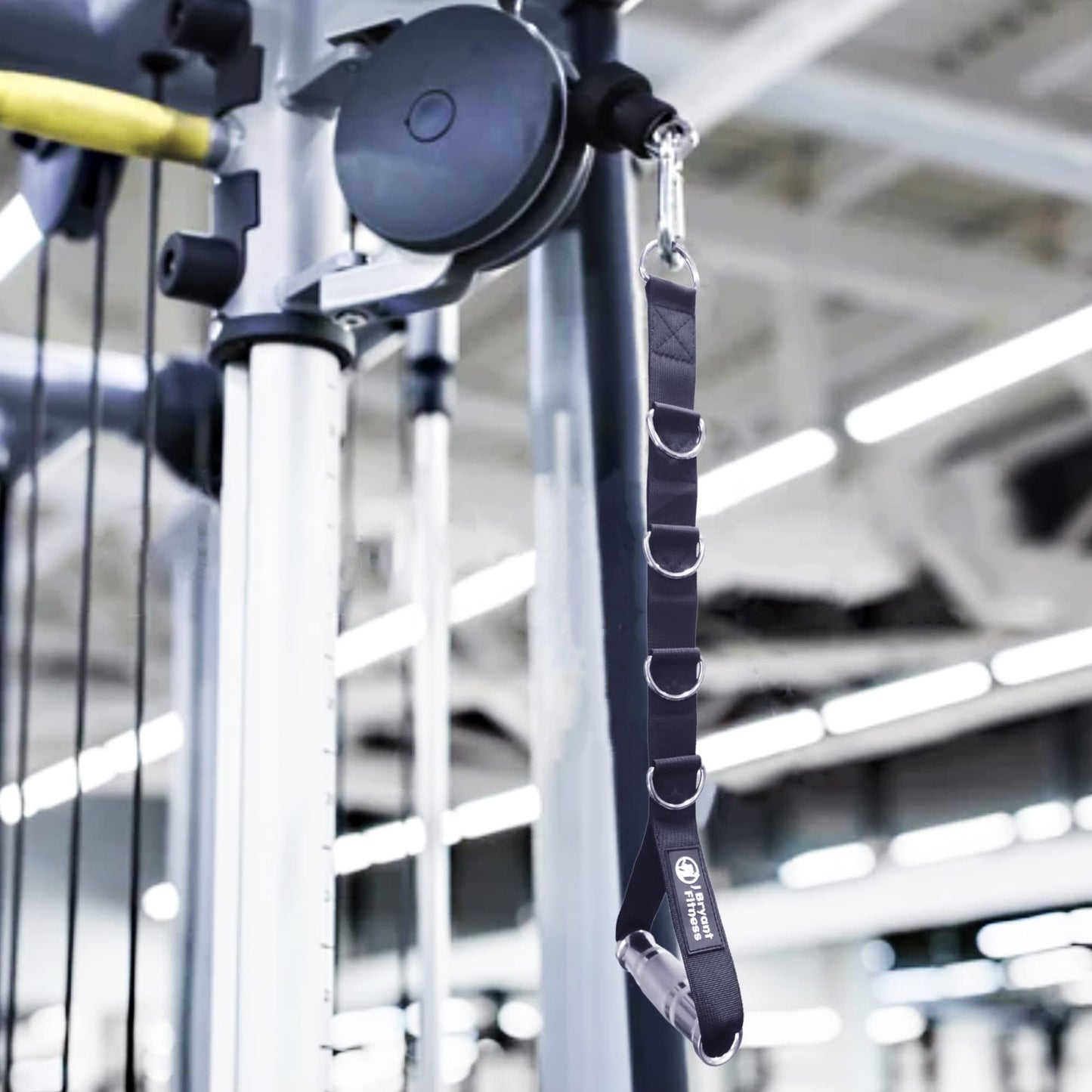 J Bryant Fitness Metal Gym Handles Multi D-Ring Handle Heavy Duty Aluminum Alloy Handle Grips Durable Workout Handles for Pulley LAT Pull Down System