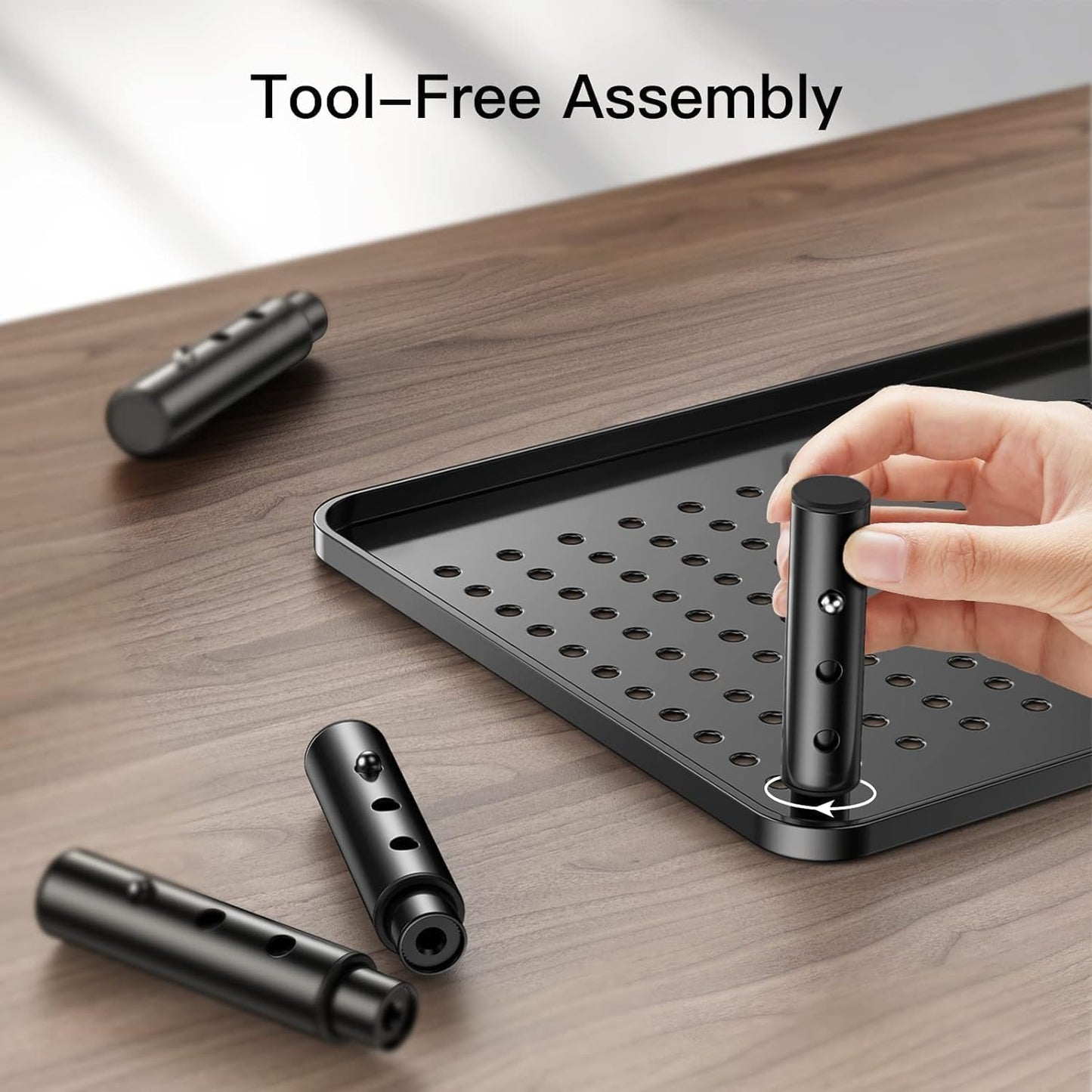 2 2 Pack, HUANUO Monitor Stand for Desk, Computer Monitor Stand Height Adjustable, Monitor Riser for Monitors, Laptop