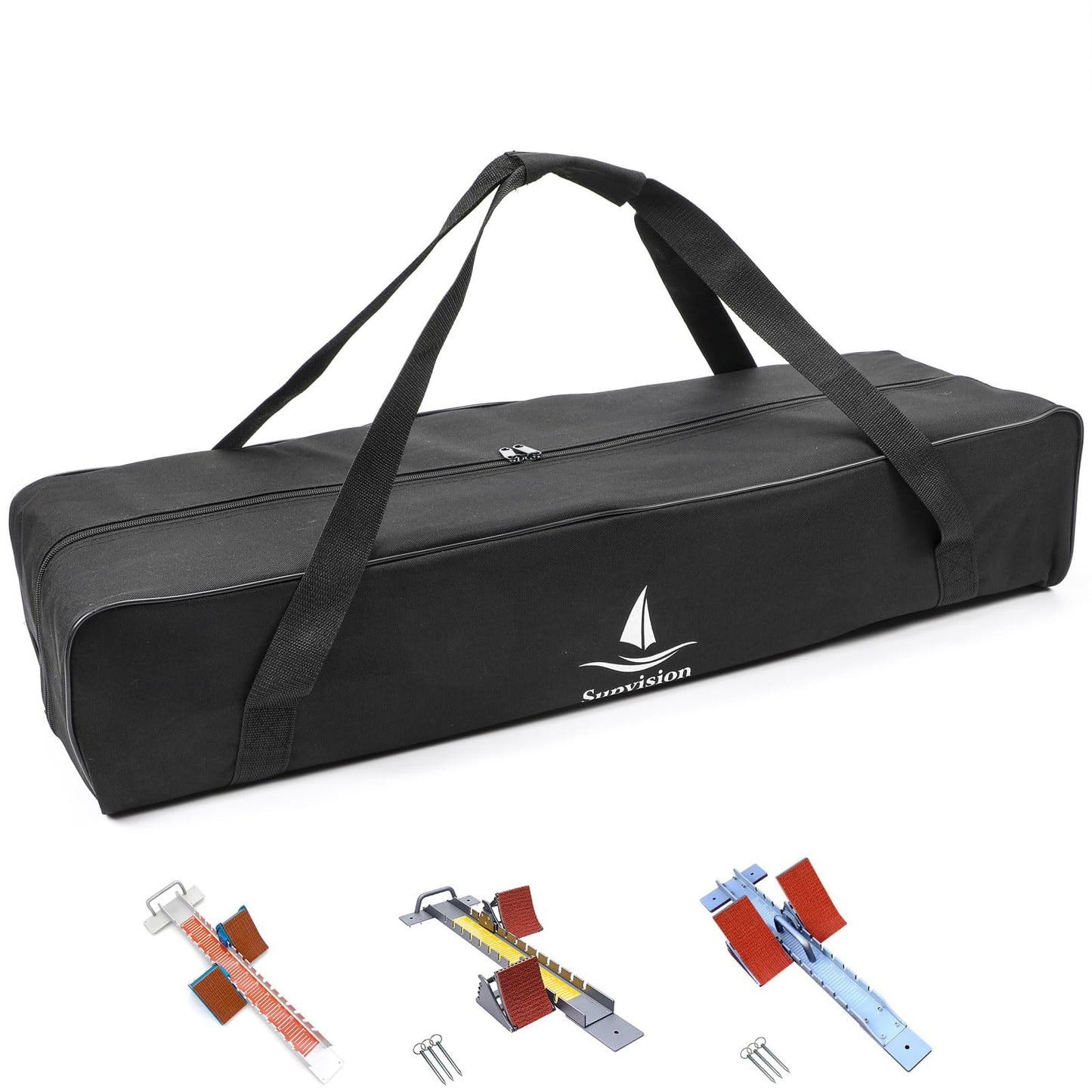 Supvision 37.4in Foldable Duffle Bag Fits Starting Blocks with an Overall Length of Less Than 35 Inches Extra Large Travel DuffelTote GymBag with Zippers and Handles Sports Oxford Cloth Bags