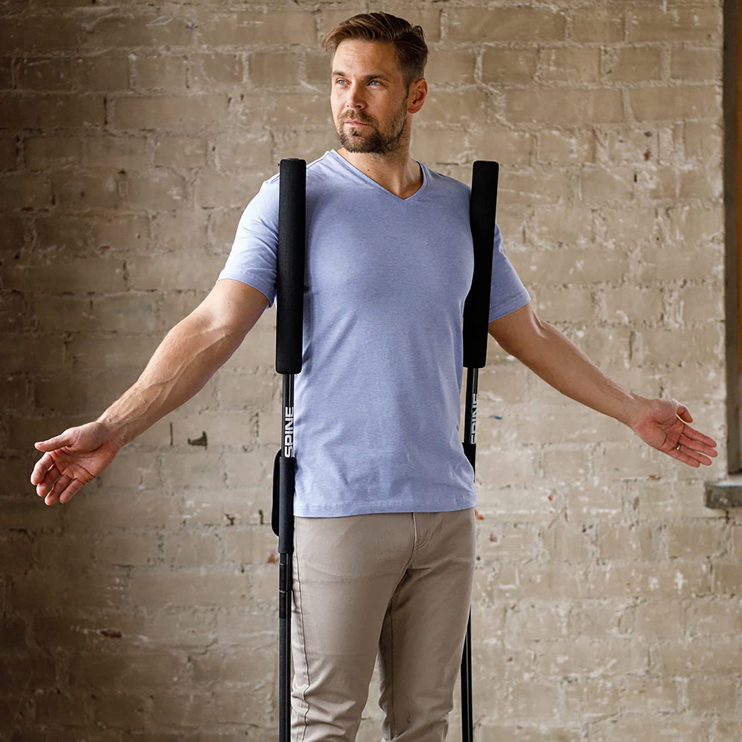 SpineGym Back Exerciser | Core Strength Training - Adjustable Fitness Equipment for Home & Office Gym - Relieves Back Pain & Improves Posture