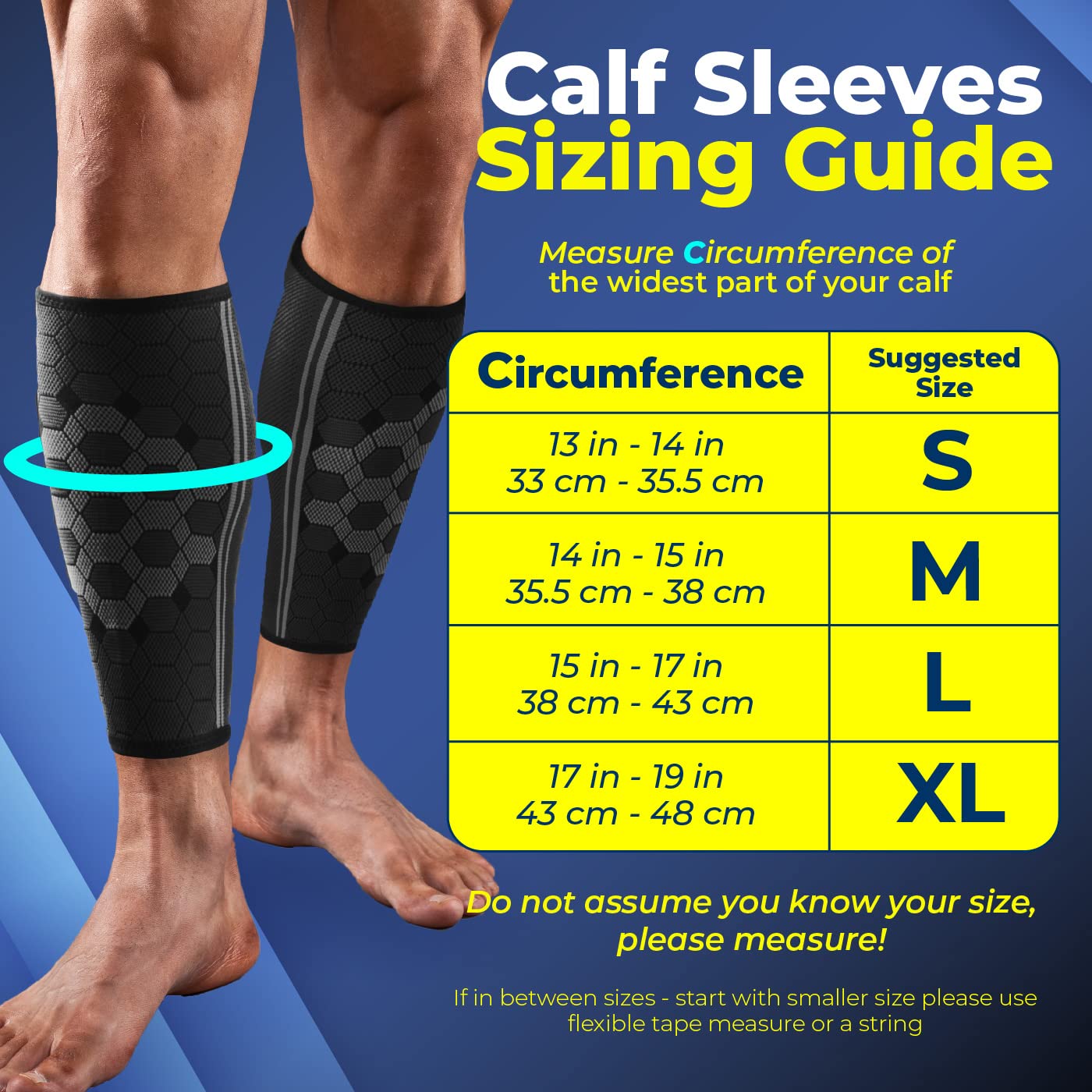 Sparthos Calf Compression Sleeves (Pair) – Leg Compression Socks for Men and Women – Shin Splint Calf Pain Relief Calf Medical Leg Pain and Cramps Recovery Varicose Veins (Black-L)