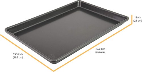 Chicago Metallic Pro Non-Stick Jelly Roll Baking Pan - 15.5-Inch Size for Perfect Baking
