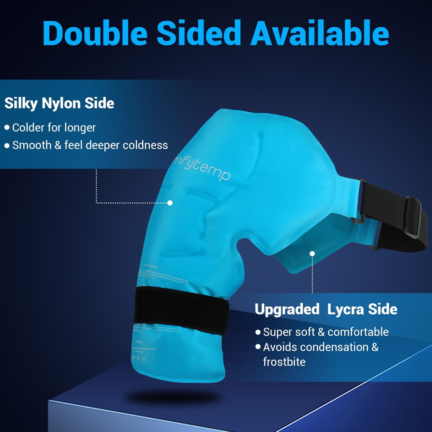 Comfytemp Shoulder Ice Pack Rotator Cuff Cold Therapy Wrap, FSA Eligible HSA, Gel Packs for Injuries Reusable Hot Cold Compress Shoulder Brace for Pain Relief, Men Women Recovery Item (Large/X-Large)