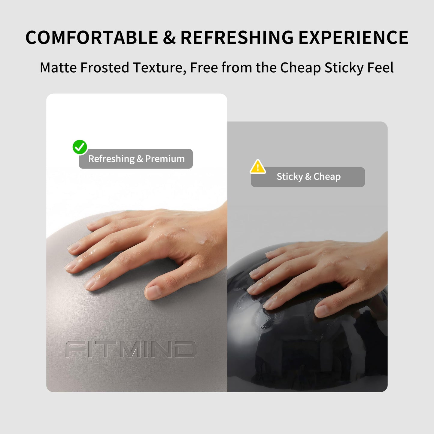 FITMIND Pilates Ball 8 inch, Small Yoga Ball Extra Thick, Mini Pilates Ball with Pump, Non-Slip Surface Small Exercise Ball for Physical Therapy, Stretching, Strength & Core Training