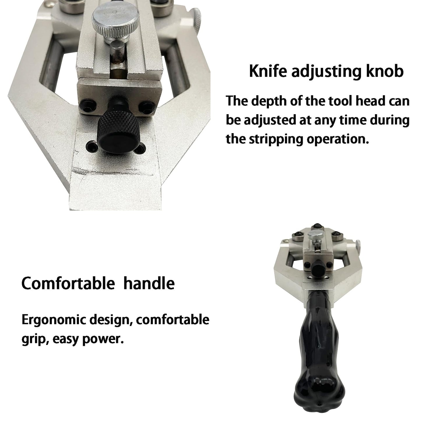 INTBUYING Manual Wire Strippers Multi-function Cable Strippers Stripping Diameter 35-65mm Wire stripper Suitable for Insulation Layer and Semiconductor Layer