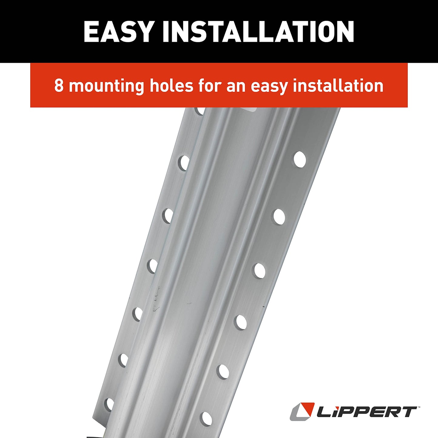 Lippert Aluminum Hydraulic Leveling Jack Assembly with 14,000-lb. Weight Capacity, Universal Fit, 9" Footpad, Easy Installation - 2365601