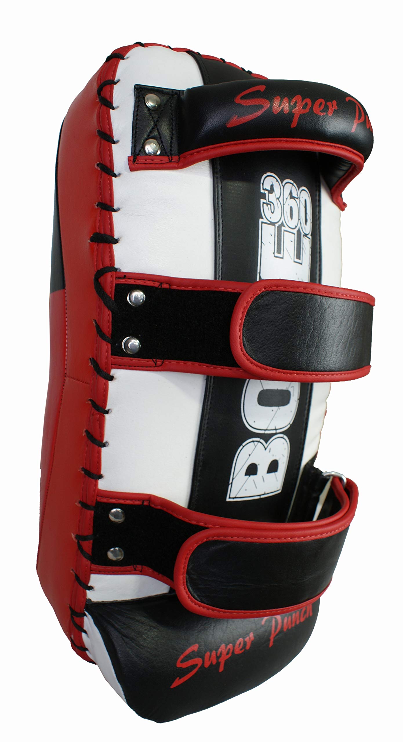 Twister Lightweight Boxing Arm Pad Kick Shield | Genuine Leather Thai Pads | MMA Muay Thai Curved Pads | Martial Art Training Pads Boxing Striking Pads (Single)