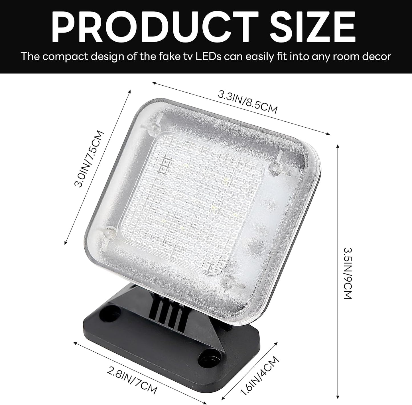 UPIQNG LED Fake TV Light Anti-Thief TV Simulator Burglar Deterrent Fake Television Home Security Light Crime Prevention