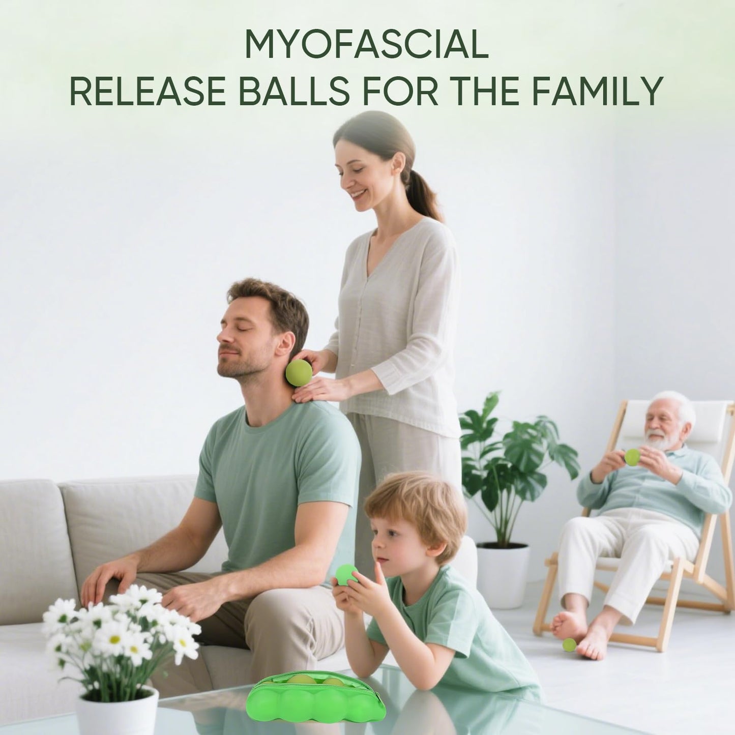 HATYDF Silicone Massage Lacrosse Balls Set - Small Hard Myofascial Release Balls for Feet, Hands, Neck, Yoga, Deep Tissue Muscle Mobility Massage (4-Pack)