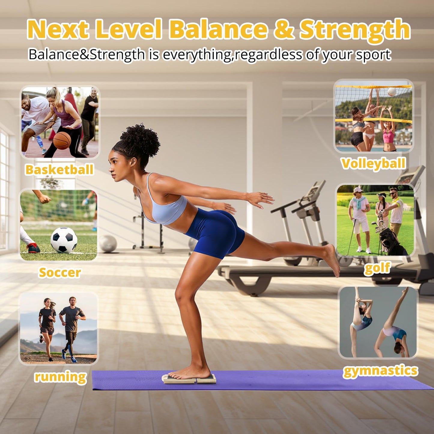 Frgofl Balance Board for Ankle Strengthening & Physical Therapy - Adjustable Single Leg Board for Recovery from Sprains, Plantar Fasciitis | Stability Trainer with Video Guide and Carry Bag