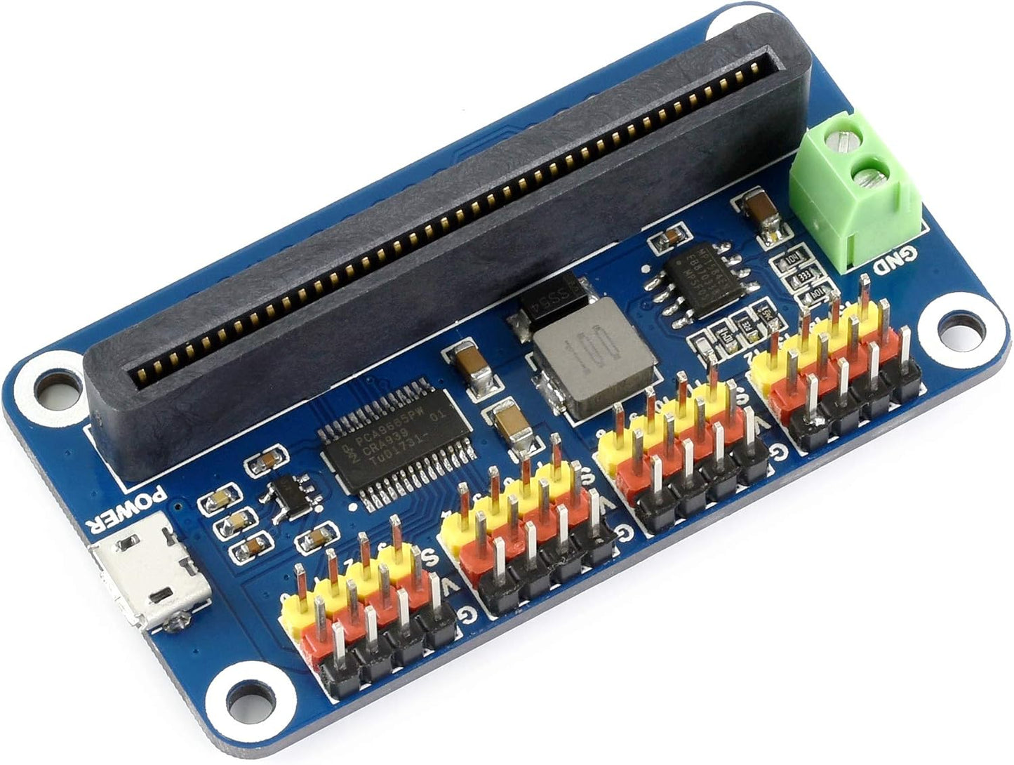 waveshare 16 12 I2C Servo Driver for Micro/-bit Channel PWM Outputs Bit Resolution Interface