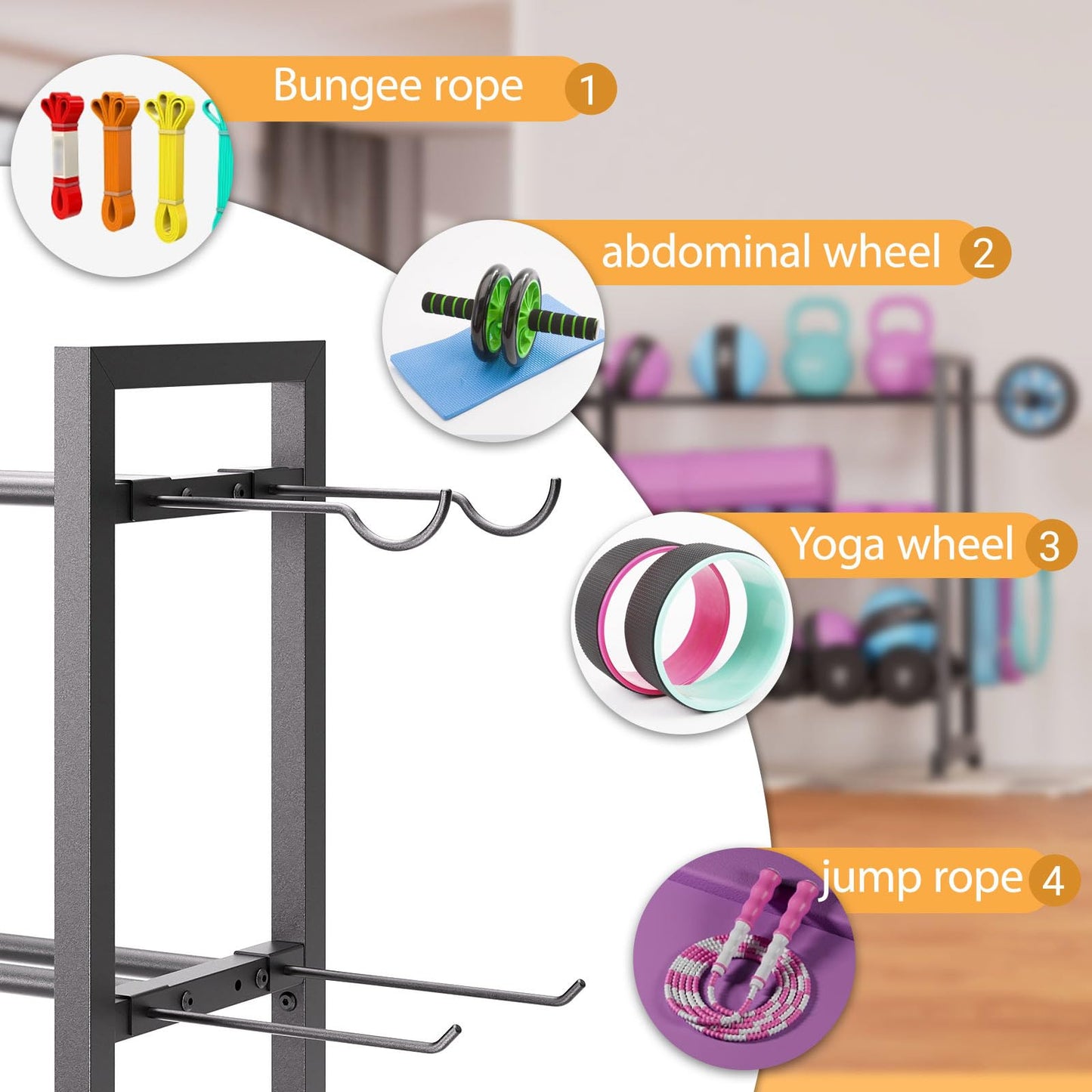 Adjustable 3-Tier Dumbbell Rack – Heavy-Duty Metal Weight Storage Stand for Dumbbells, Kettlebells, and More – Space-Efficient Home Gym Organizer – 396 lb Capacity (Dumbbells Not Included)