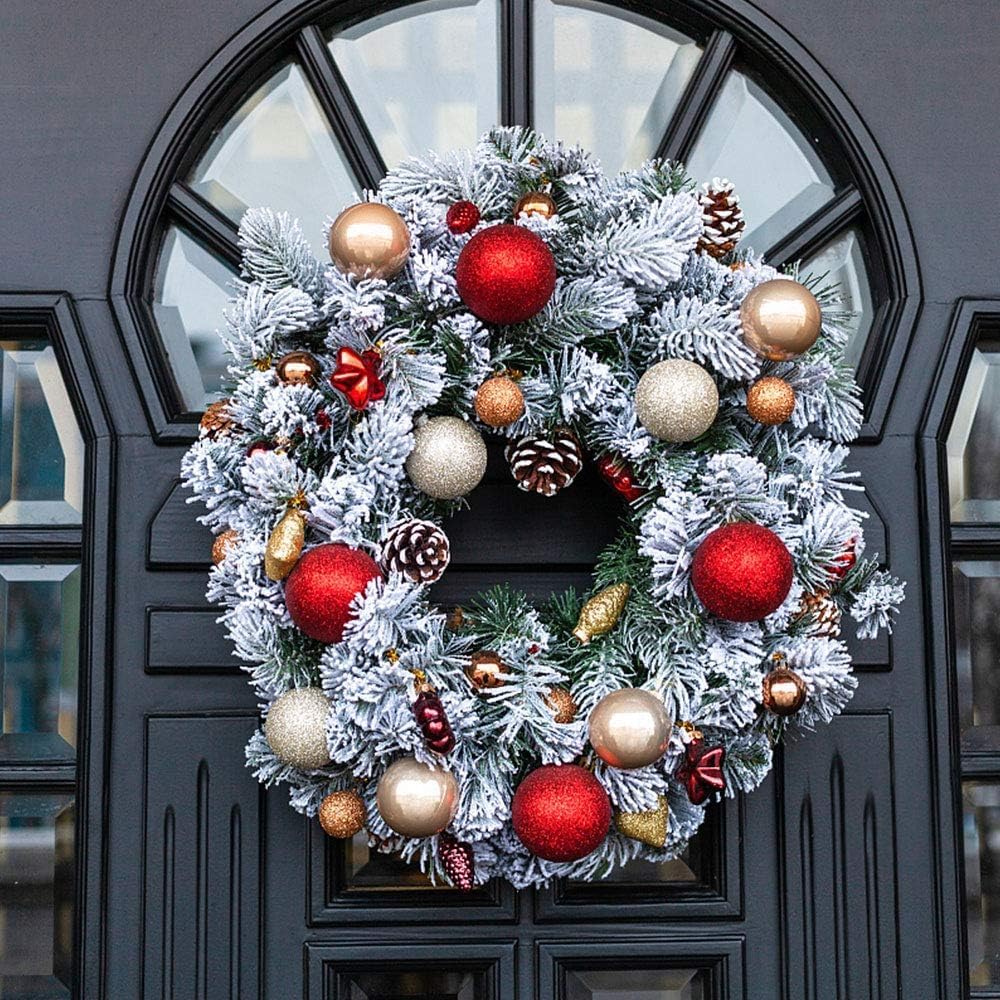 Skiennix Magnetic Wreath Hanger - Heavy Duty Magnet Hook Holds Up to 11lbs | Perfect for Metal Doors and Holiday Decor