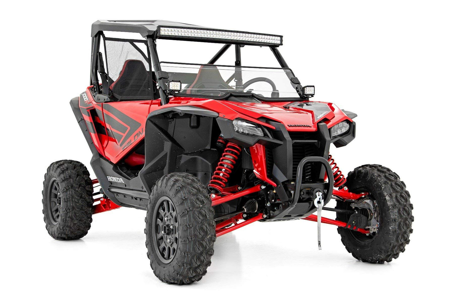 Rough Country 4,500 LB Winch Mount Kit for Honda Talon - Bolt-On Plate with RS4500S UTV Winch & Synthetic Rope