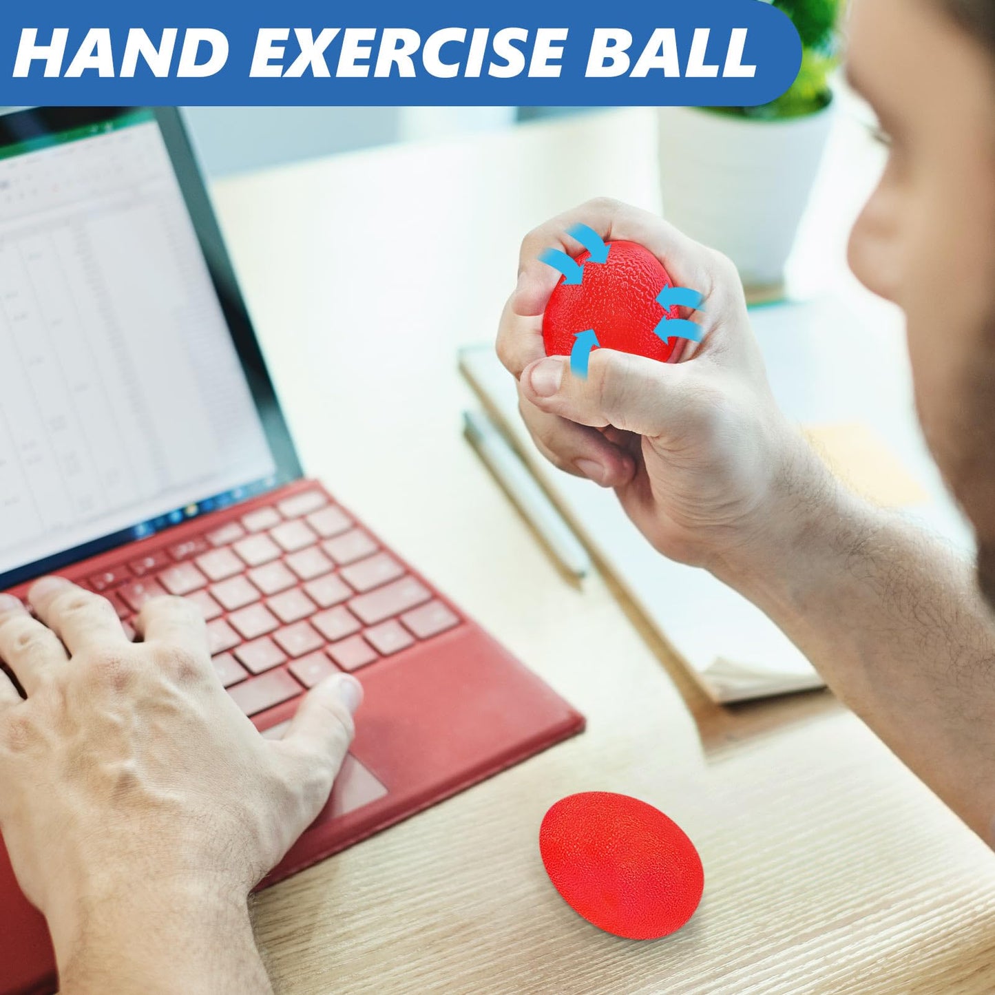 roygra Grip Strength Trainer (5 Pack), Forearm Strengthener, Stress Balls for Adults, Hand Strengthening Devices, Wrist Finger Strengthener, Physical Therapy Exercise Equipment, Golf Baseball Climbing