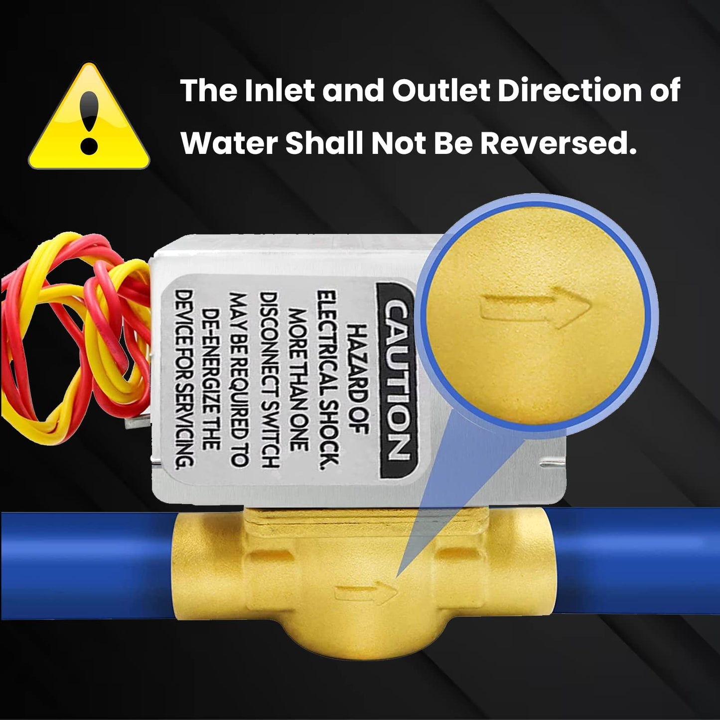 V8043E1012 Motorized Zone Valve for Honeywell, 3/4 Sweat Connection, Replaces V8043F1093 40003916-048/U Replaces Head Actuator, for Failed Honeywell Zone Valve for Heating Loop System,2-way4-Wire 24V