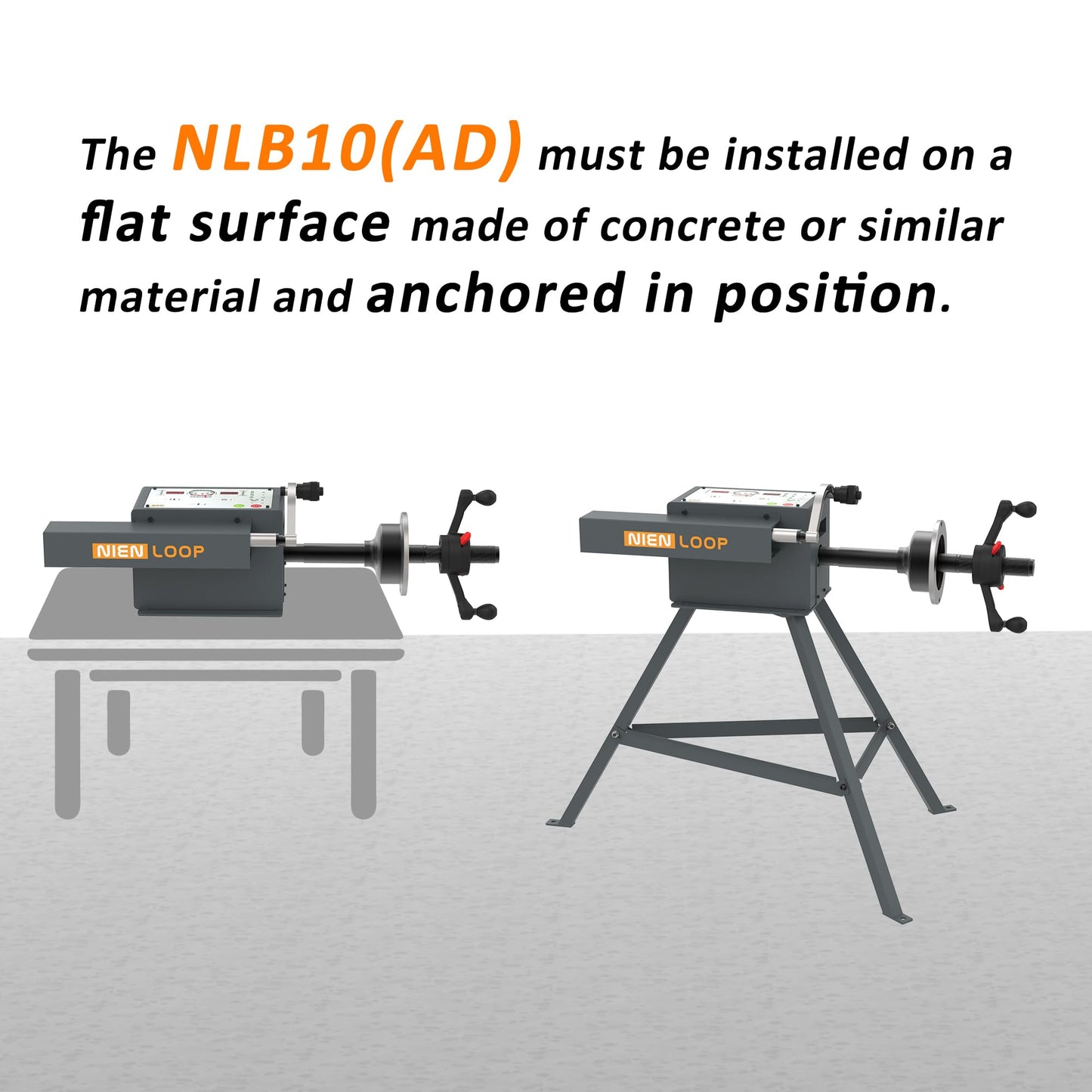 Nienloop Simple Wheel Balancer Machine, with Automatic Measurement Gauge, for Wheel Balancing, Manual Operation, Charged by USB
