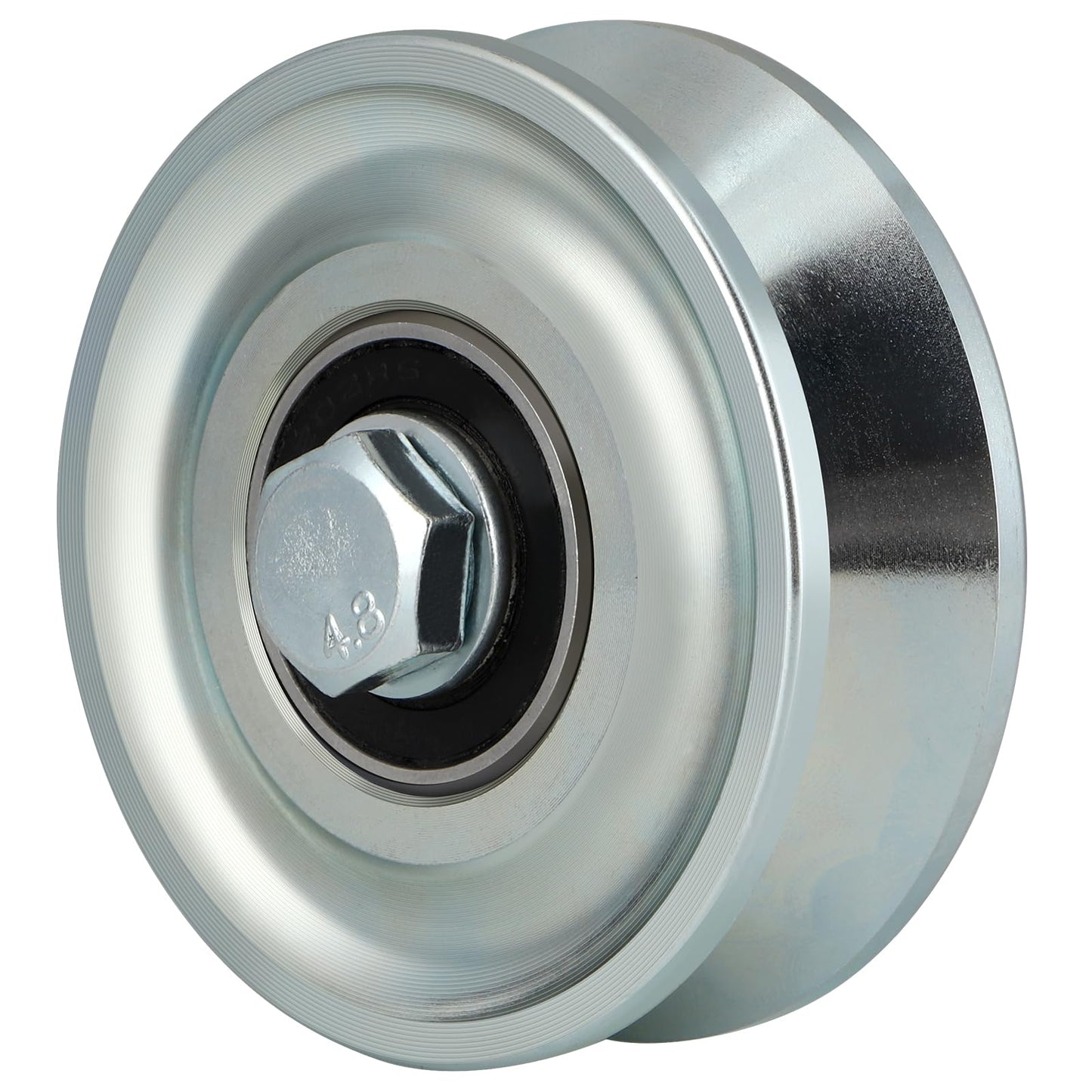Skelang 3 in V-Groove Wheel, Slide Gate Wheel with Double Bearings, Rolling Gate Caster for Inverted V Track, 2000 Lbs Load Capacity, 2 Sets