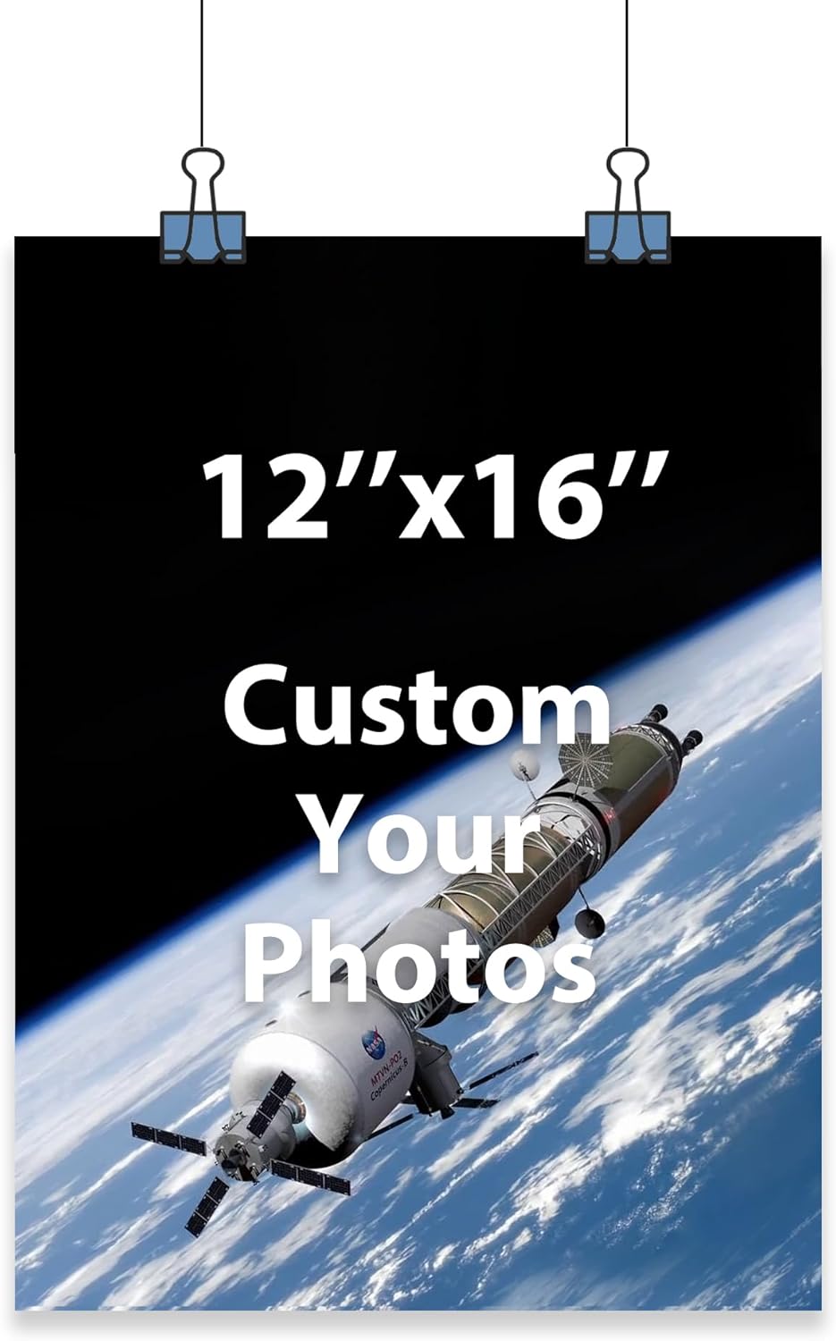 Skiennix Custom Poster Print - Personalized Photo Uploads | 12" x 16" Unframed Design