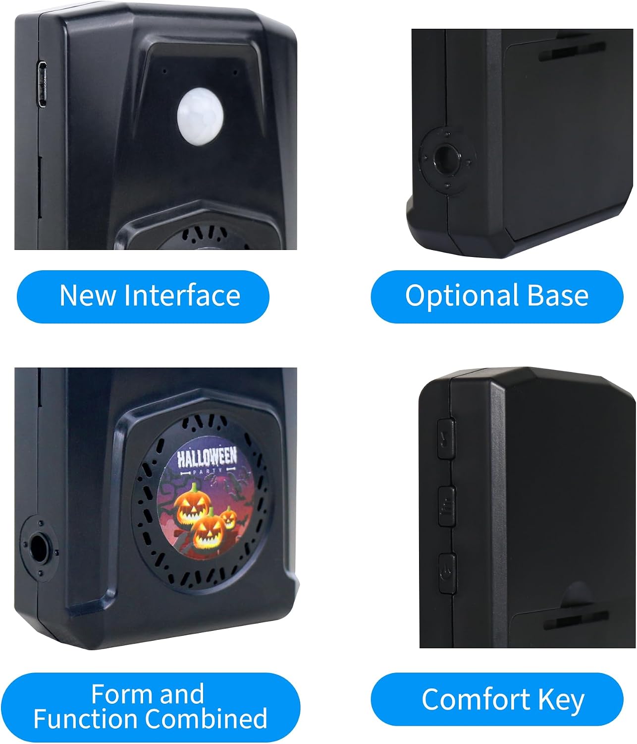 Waytronic MP3 90dB 13ft 120 Programmable Motion Sensor Voice Player, PIR Infrared Motion Activated Speaker with Custom