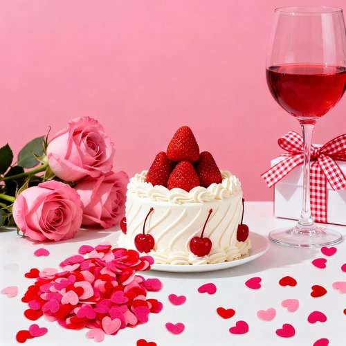 MARFOREVER 500 Pcs Red Rose Pink Heart Confetti Felt, Valentines Day Confetti Love Hearts Shaped Sprinkles Table Scatter for Romantic Weddings Valentines Day Engagement Party Decorations