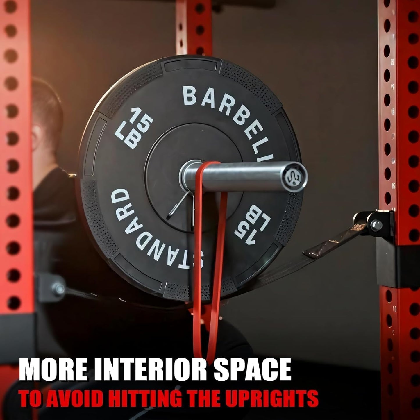Mikolo 3"x3" Power Cage, Multi-Function Power Rack with LAT Pull Down Pulley System, Commercial Squat Rack for Home Gym with Dip Bar, LAT Pull Down Pulley System