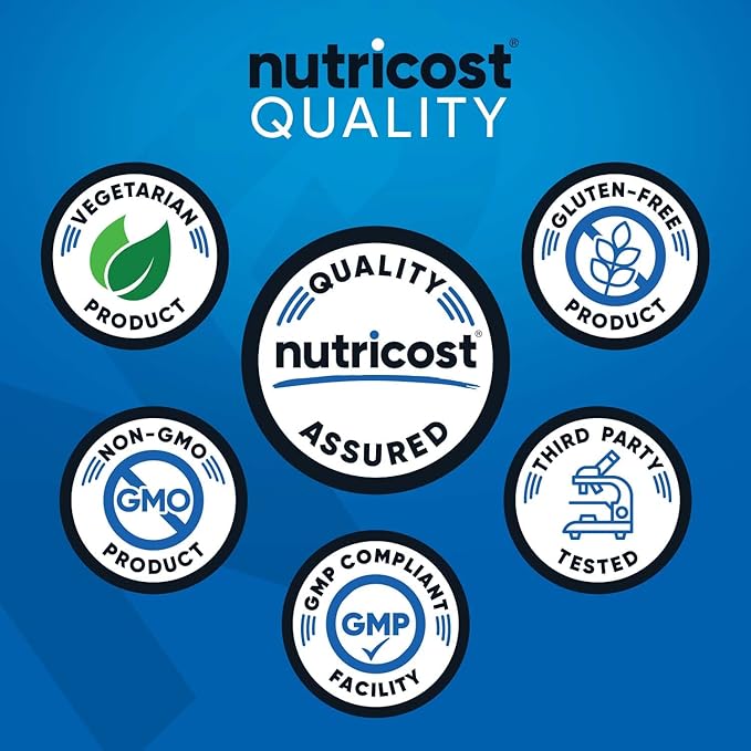Nutricost BCAA Powder (Orange Mango, 60 Servings) - 2:1:1 Optimal Ratio, Gluten Free, Non-GMO, Vegetarian
