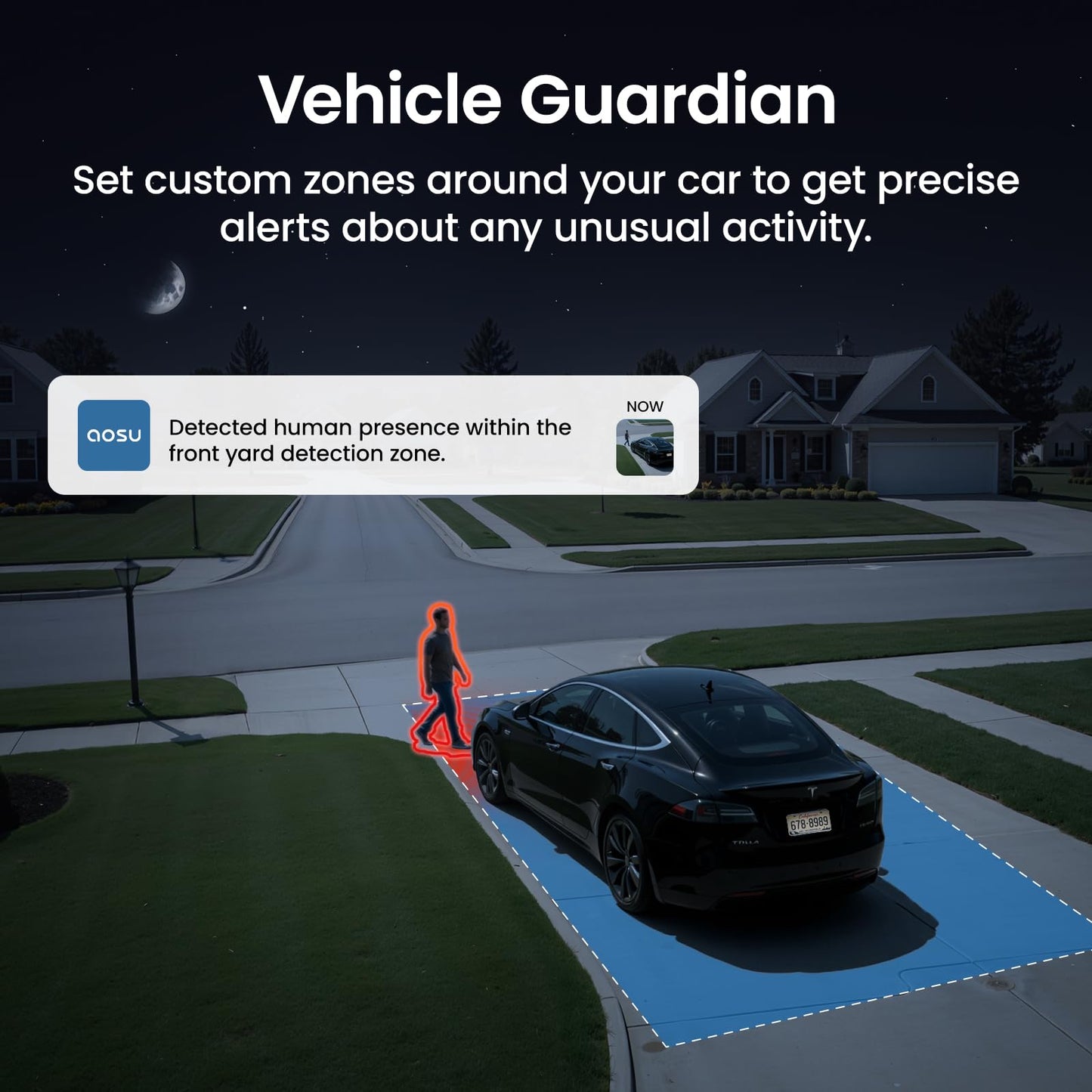 aosu SolarCam D1 Max 2-Cam Kit, 4K Solar Security Cameras Outdoor Wireless, 360° Pan & Tilt Coverage, Auto Tracking, Color Night Vision, No Subscription Required, Local Storage up to 1TB