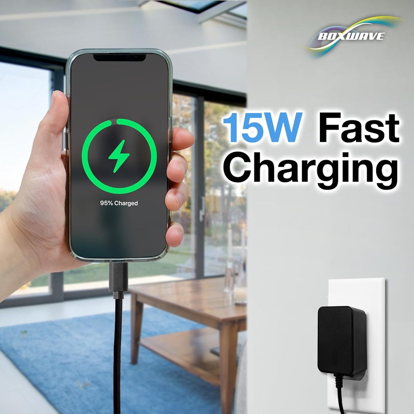 BoxWave SDS50 (5 (15W), 3ft Charger Compatible with Innova SDS Tech Level Diagnostic in) - Wall Charger Direct Rapid